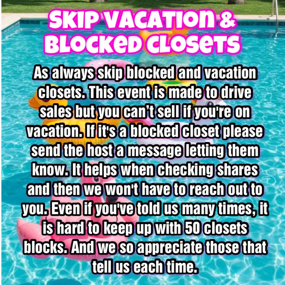 EVENT OVER! You guys rock! 💕 FINAL ROSTER! 🤿 Summer Pool Party! 💦 - Picture 6 of 8
